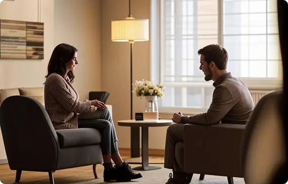 couples counseling session office